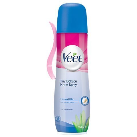 Veet Hassas Ciltler İçin Tüy Giderici Krem Sprey 100 ml.
