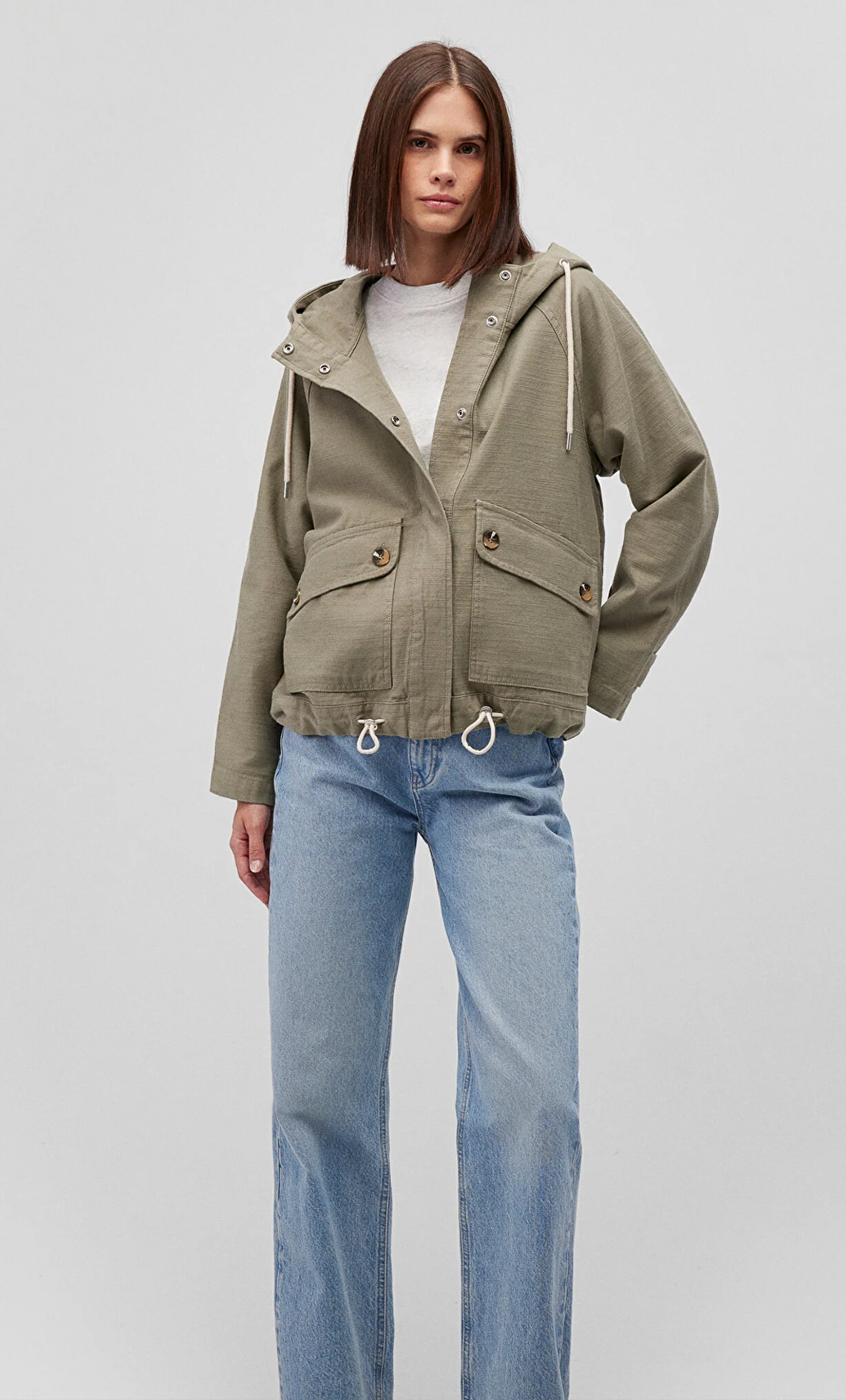 Kapuşonlu Ceket 40 - Yeşil