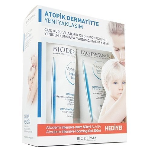 Bioderma Atoderm Intensive Balm 500 ml. + Intensive Foaming Gel 200 ml. HEDİYE