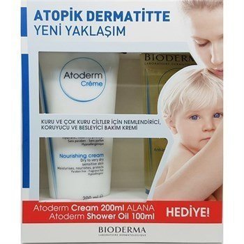 Bioderma Atoderm Cream 200 ml. + Atoderm Shower Oil 100 ml. HEDİYE